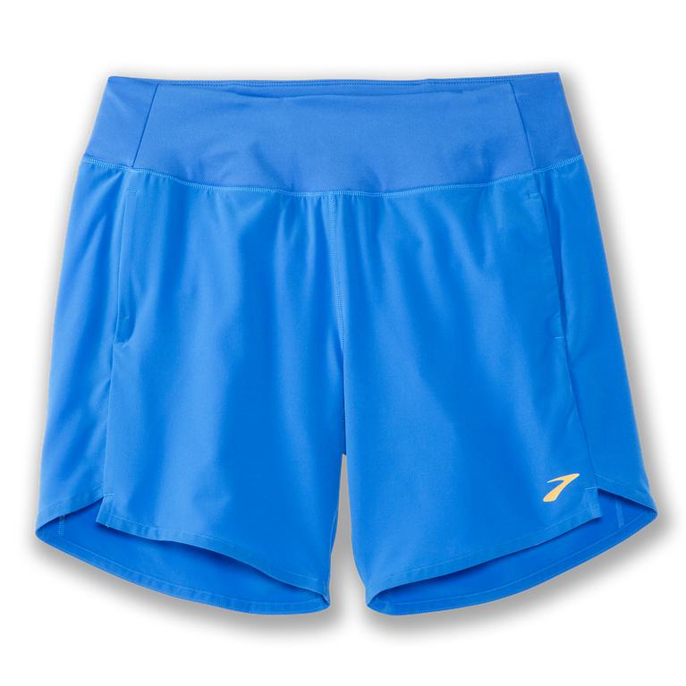 Brooks Chaser 7 Running Shorts - Women's - Blue Bolt (45903-JARX)